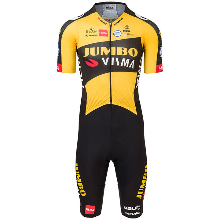 TEAM JUMBO-VISMA Racebody Premium 2021 racebody, voor heren, Maat 2XL, Fietsbody