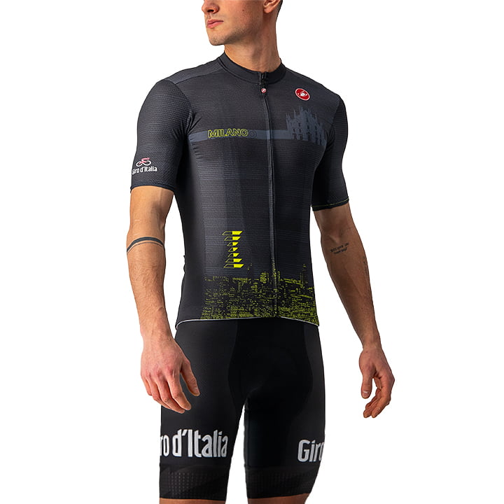 GIRO D'ITALIA Milano TT 2021 Set (fietsshirt + fietsbroek), voor heren, Fietskle