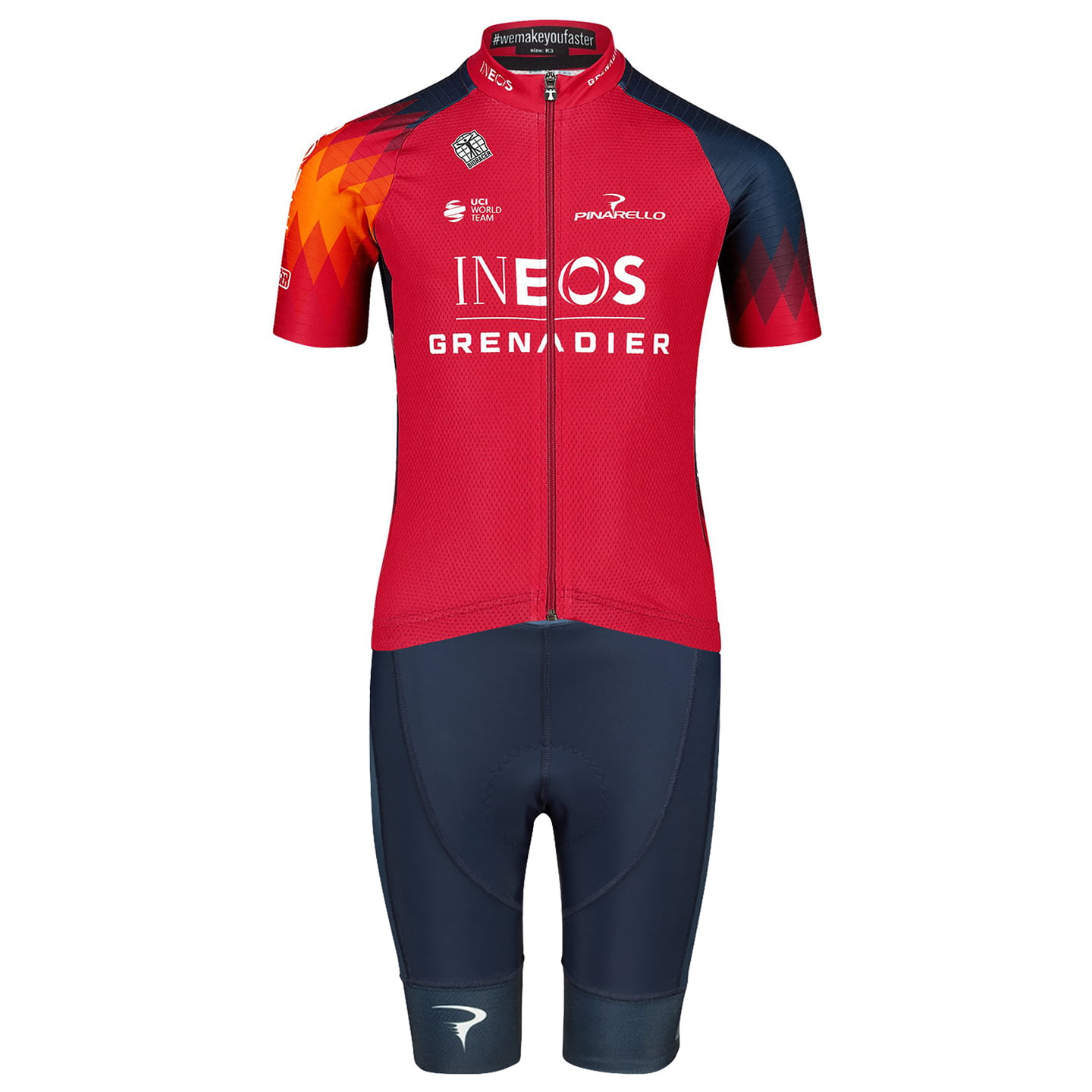 INEOS Grenadiers Icon 2023 Children’s Kit (cycling jersey + cycling shorts) Kids Set (2 pieces)