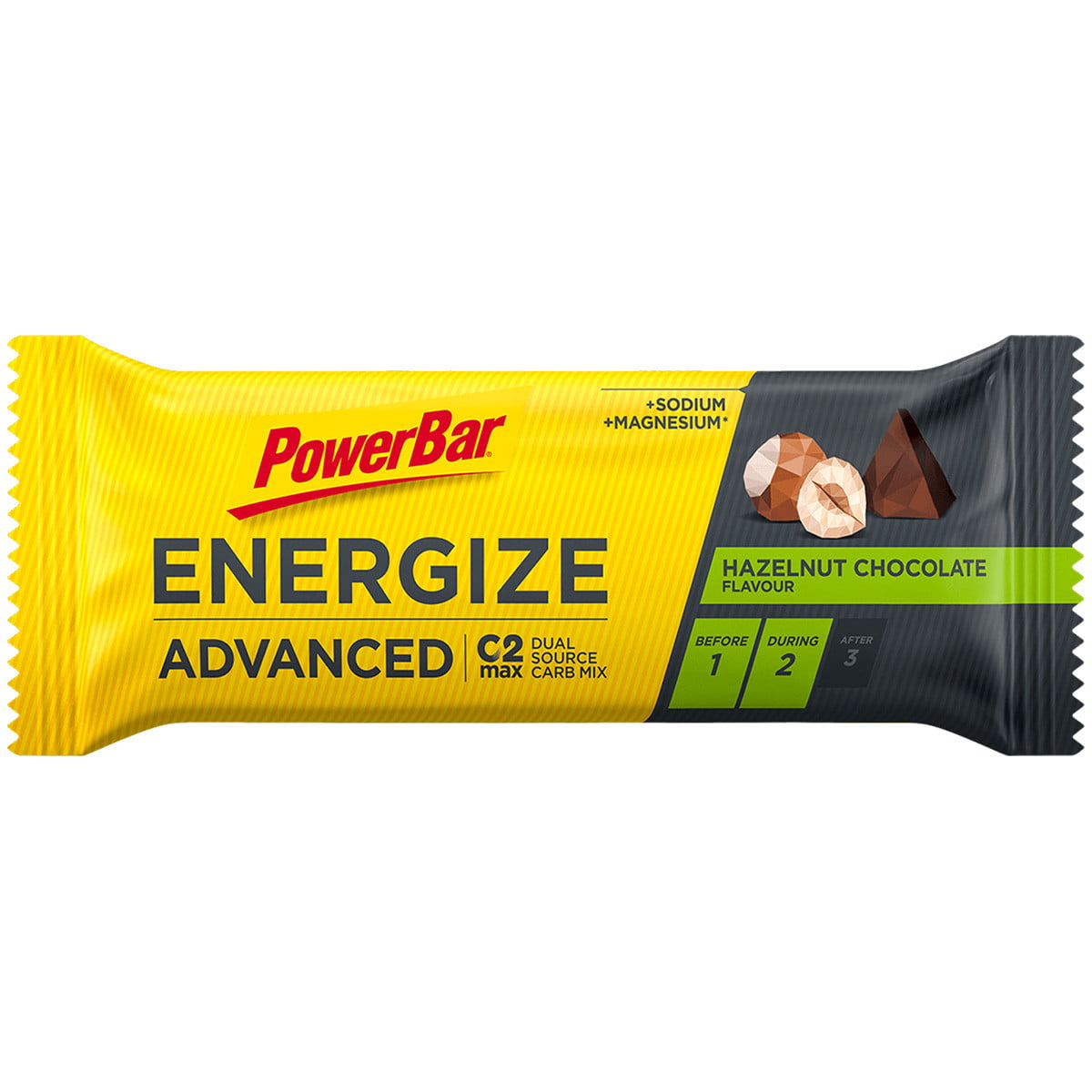 Barre énergétique Energize Advanced Choco Hazelnut 15 pièces/carton