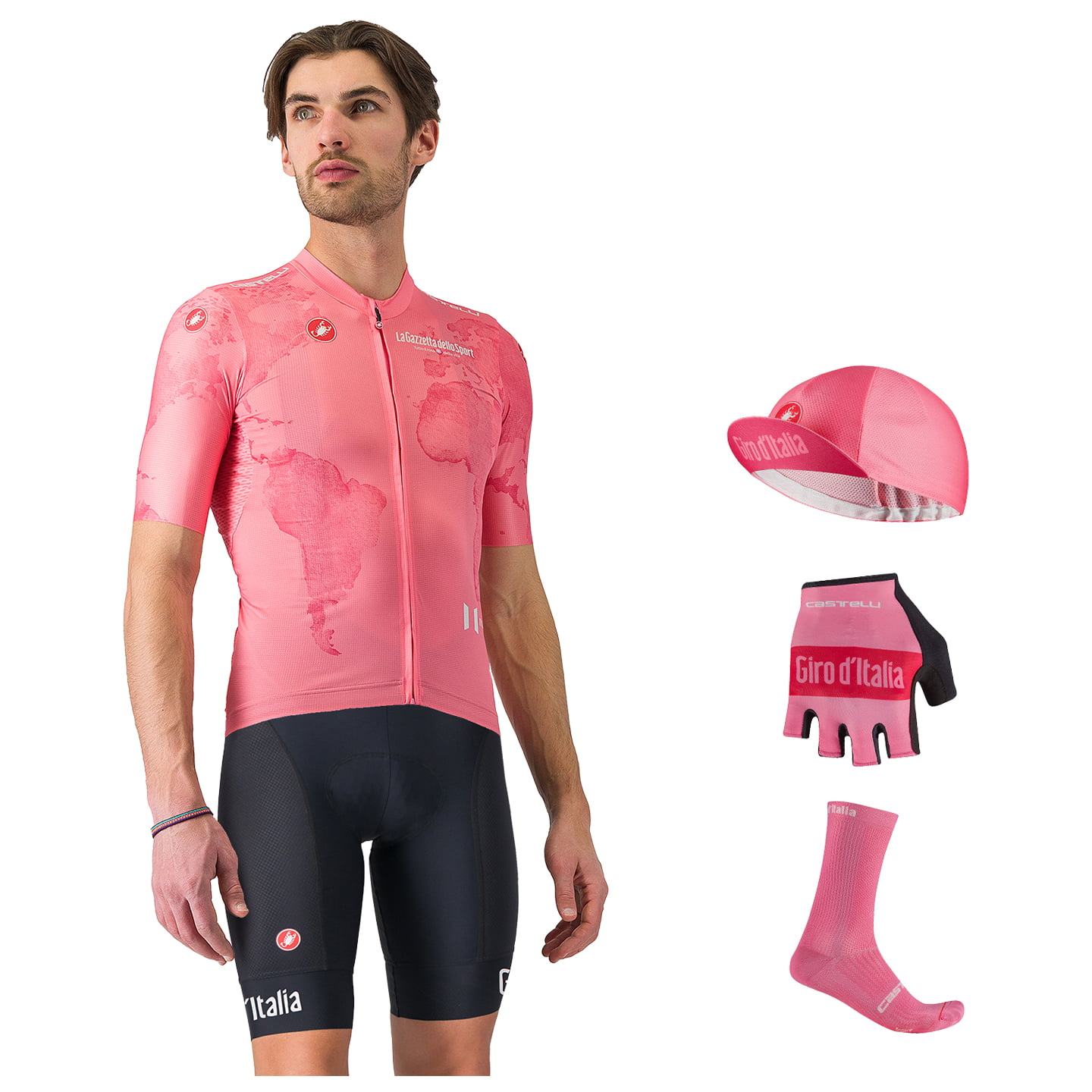 GIRO D'ITALIA Maglia Rosa 2025 Maxi-Set (5 stukken) maxiset (5 artikelen), voor