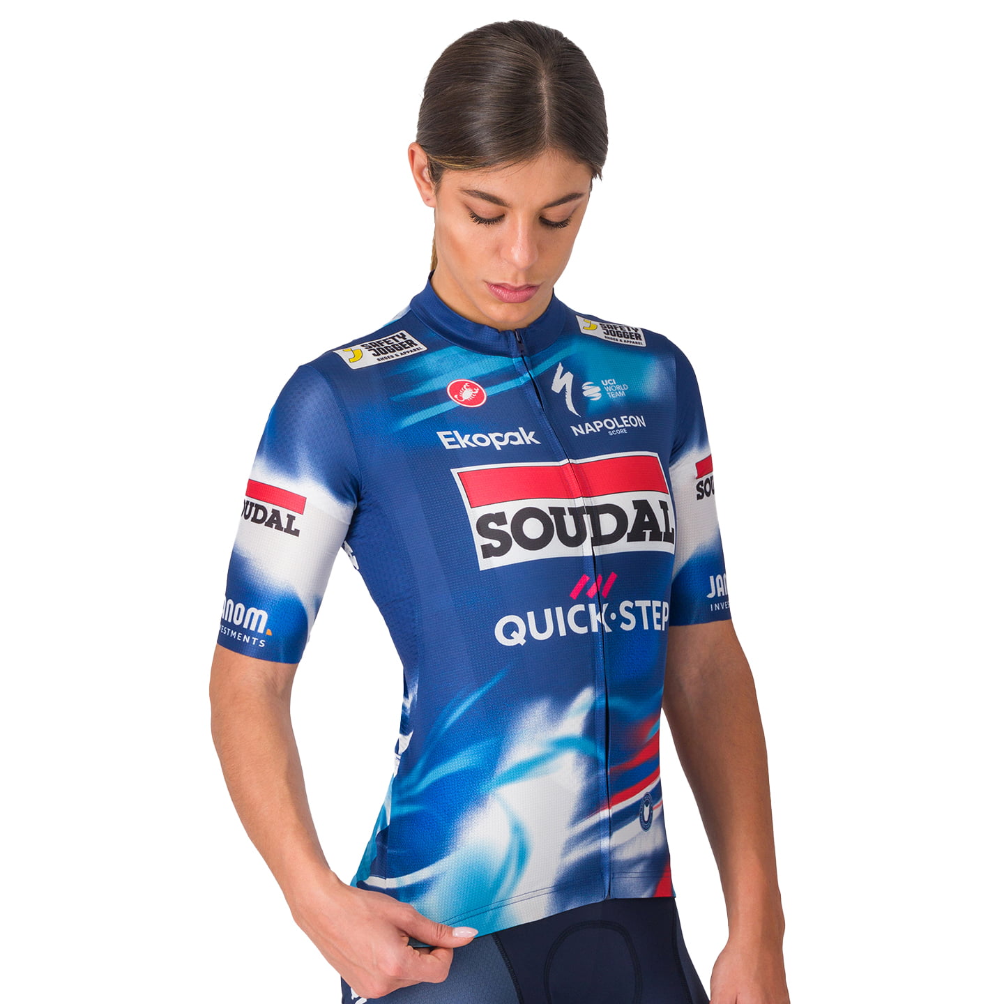 SOUDAL-QUICK-STEP damestrui 2025 damesfietsshirt, Maat L