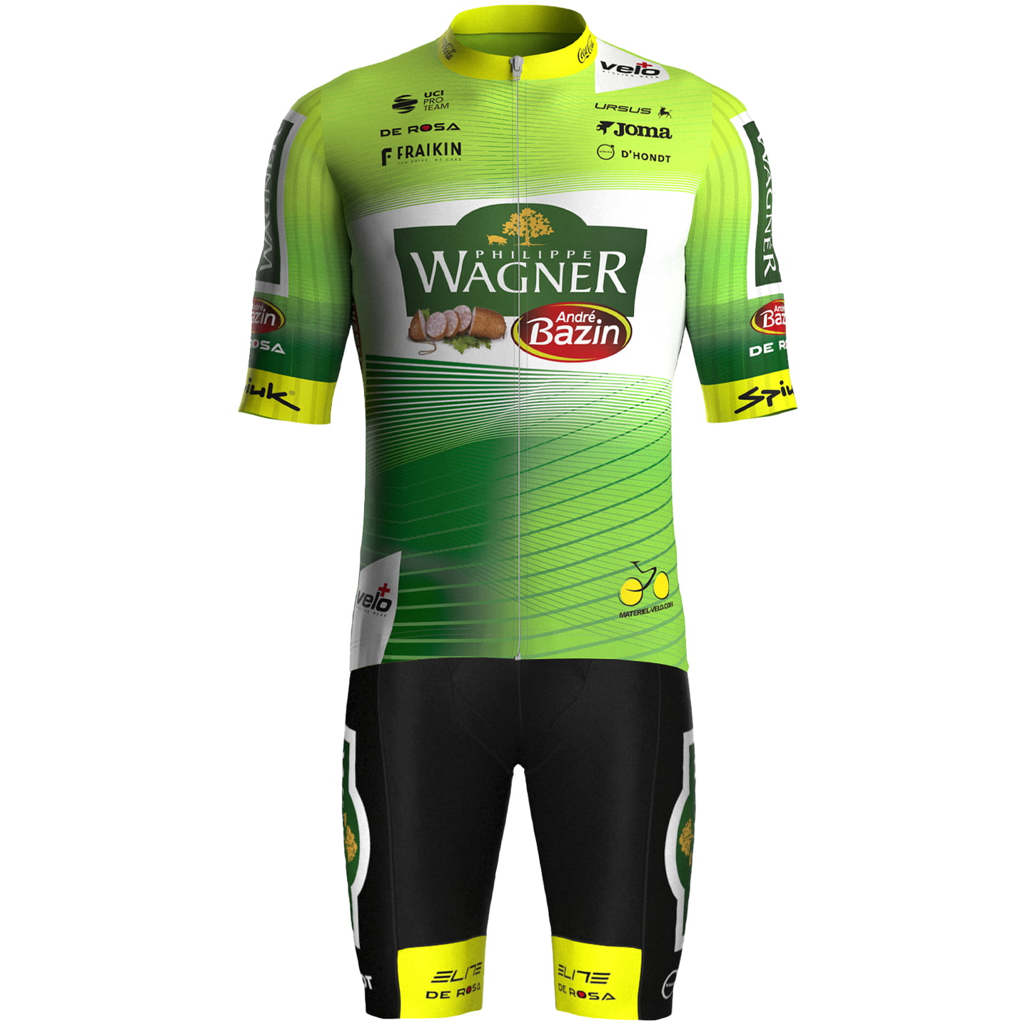 WAGNER - BAZIN WB 2025 Set (fietsshirt + fietsbroek) set (2 artikelen), voor