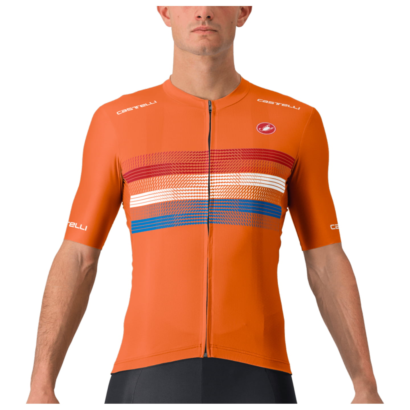 CASTELLI trui korte mouw Country Collection Nederland fietsshirt met korte