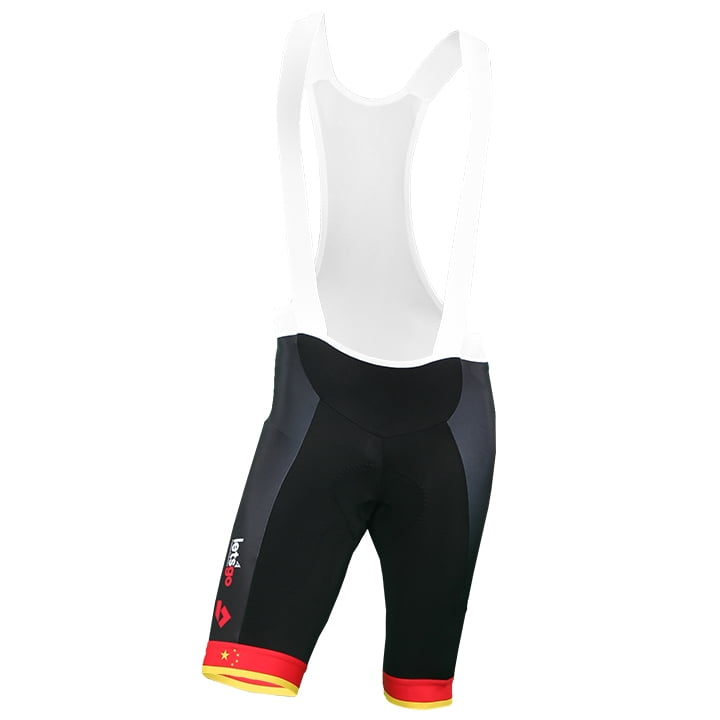 MITCHELTON-SCOTT Chinese Champion Bib Shorts 2019, for men, size S, Cycle shorts, Cycling clothing
