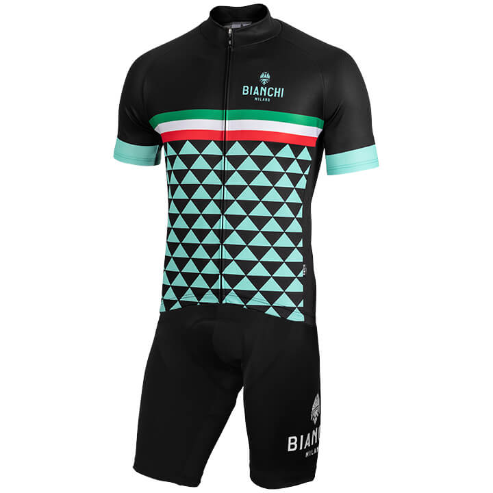 BIANCHI MILANO Codigoro Set (fietsshirt + fietsbroek) set (2 artikelen), voor he