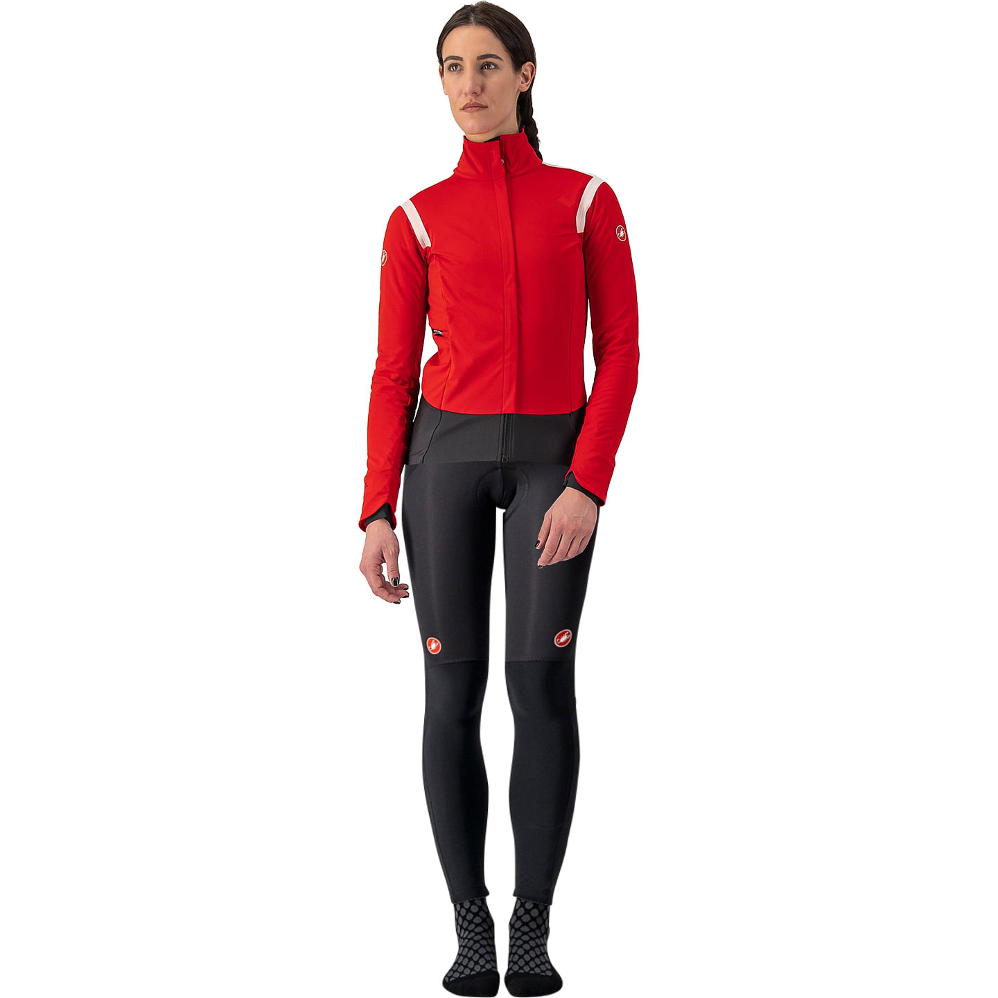 Set mujer (chaqueta de invierno + culotte largo de ciclismo) CASTELLI Alpha RoS