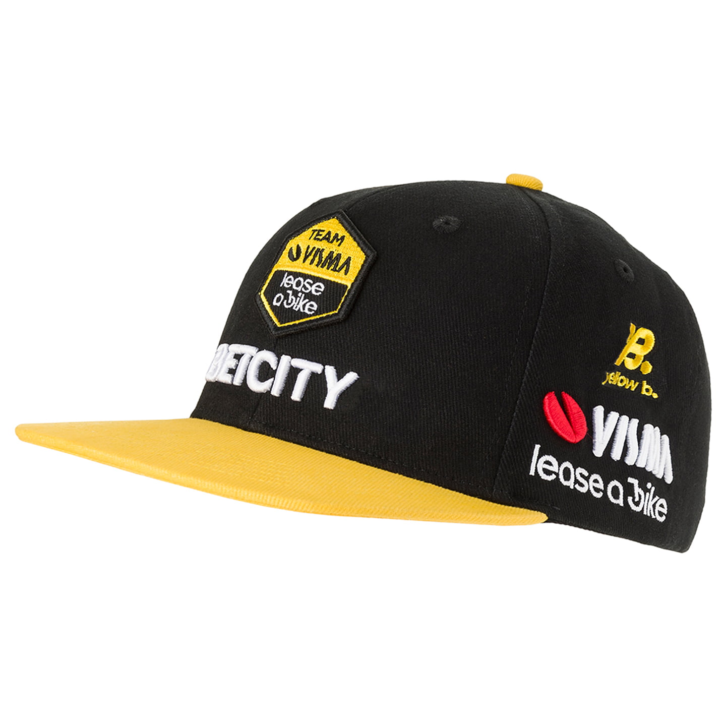 TEAM VISMA LEASE A BIKE podiumFlat 2025 cap, voor heren, Kepie, Wielrenkleding