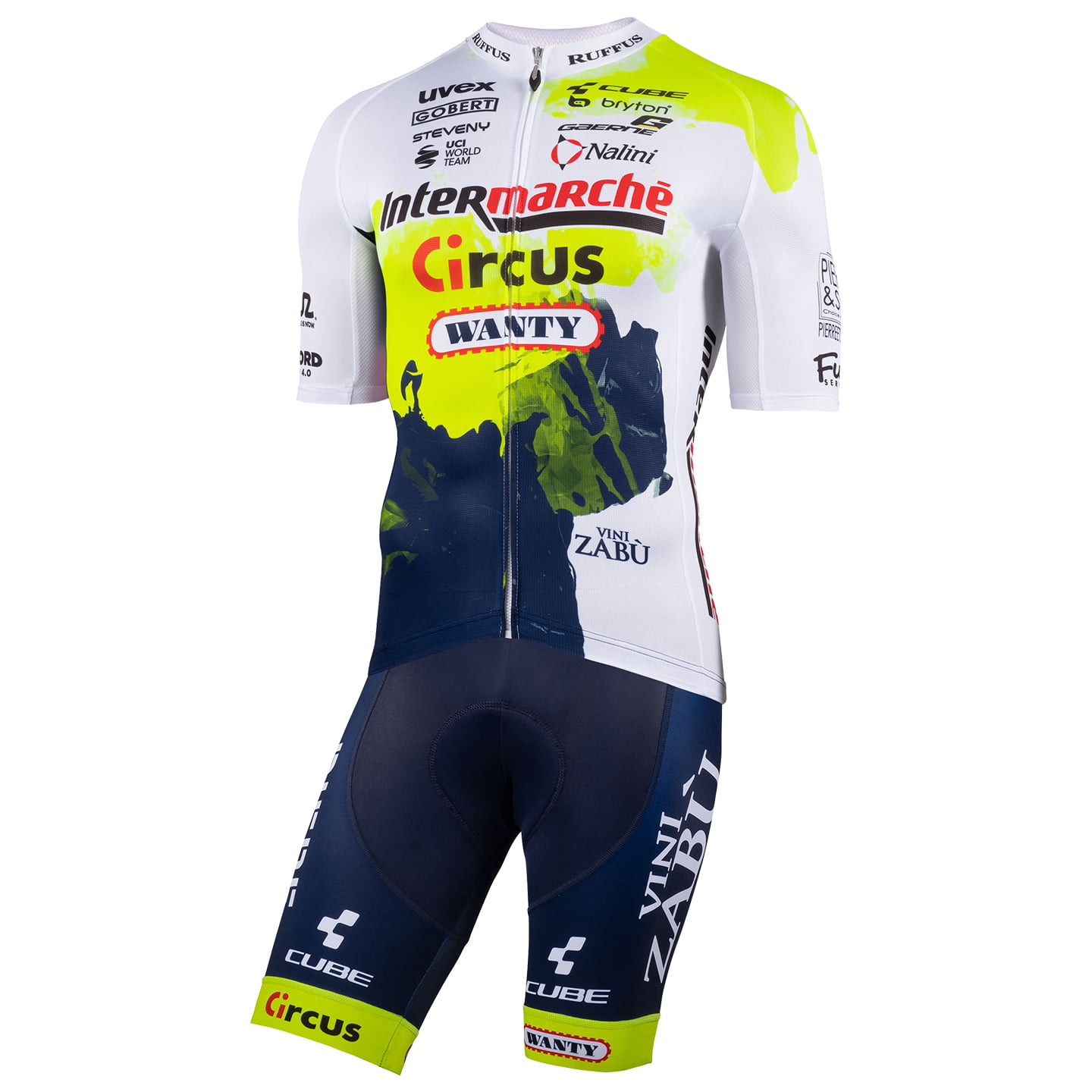 INTERMARCHE- CIRCUS-WANTY 2023 Set (cycling jersey + cycling shorts) Set (2 pieces), for men, Cycling clothing