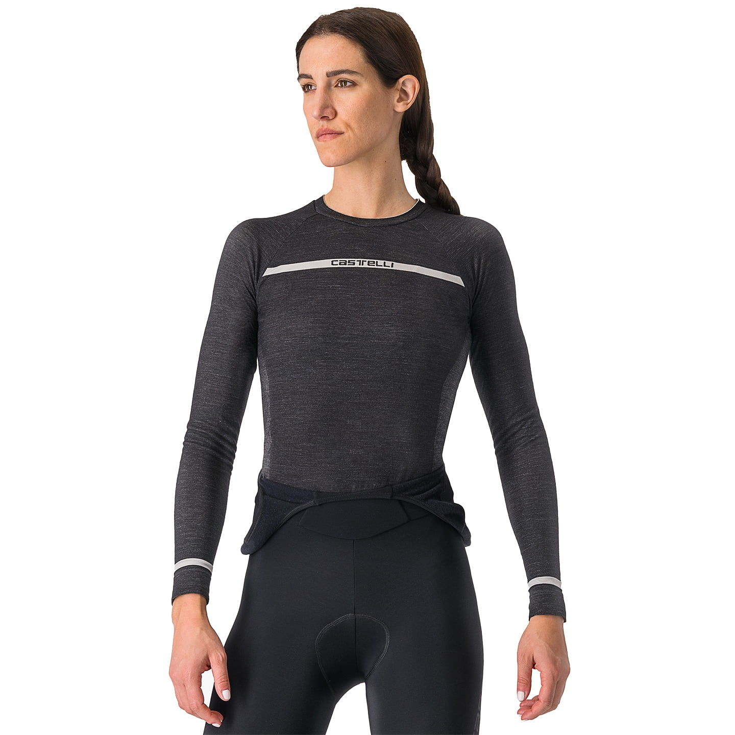 Photo Débardeur Longue Manche Femme Merino Seamless