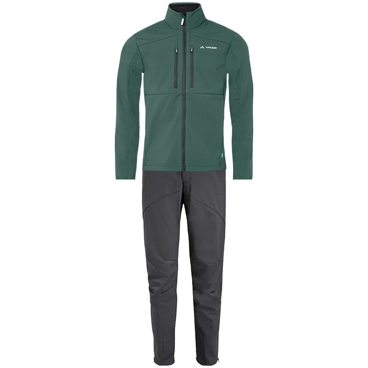 VAUDE Zetar Set (winter fietsjack + lange koersbroek) set (2 artikelen), voor he