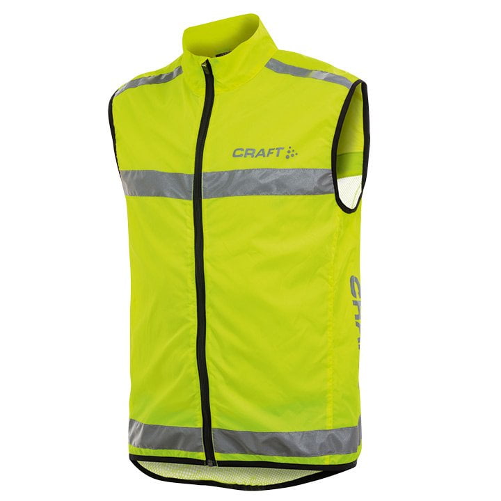 CRAFT Visibility Safety Vest Safety vests, for men, size M, High-visibility vest, Bike clothing