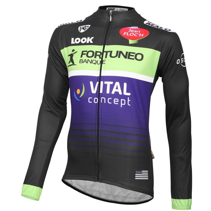 FORTUNEO-VITAL CONCEPT Long sleeve Jersey 2016 Long Sleeve Jersey, for men, size S, Cycling jersey, Cycling clothing
