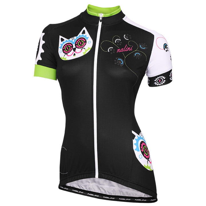 Saonda Women's Cycling Jersey black-colourful