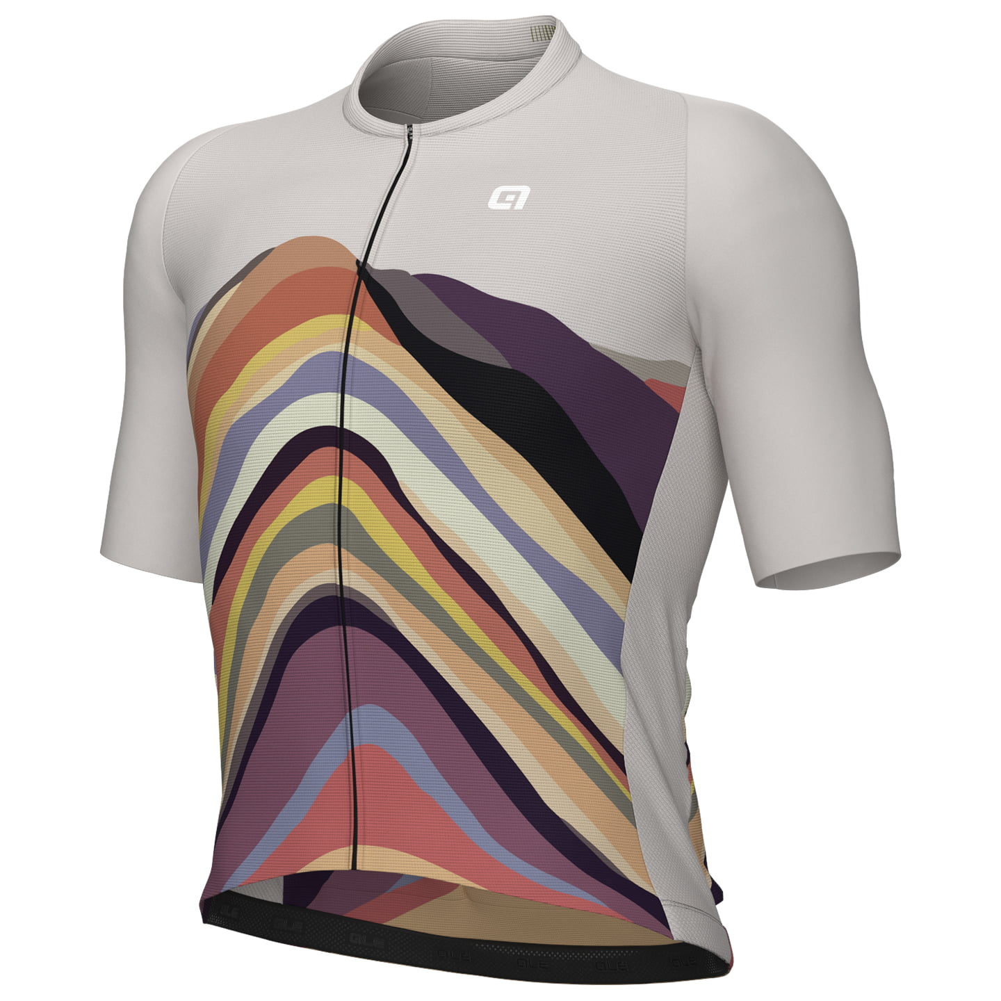ALE Rainbow Short Sleeve Jersey, for men, size S, Cycling jersey, Cycling clothing