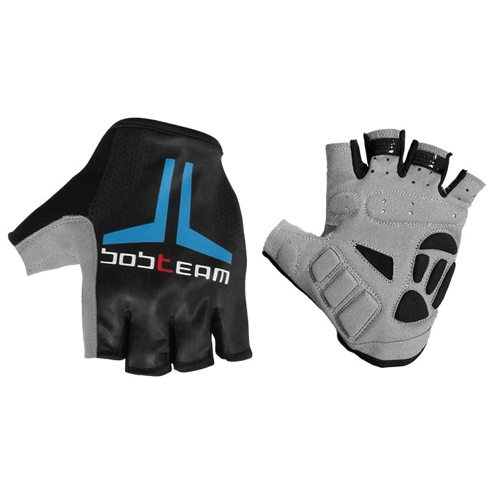 Fietshandschoenen, BOBTEAM Evolution 2.0 zwart-blauw handschoenen, voor heren, M