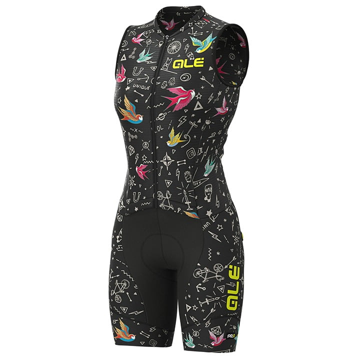 ALÉ Dameszonder mouwen Versilia racebody, Maat L, Fiets body, Fietskleding