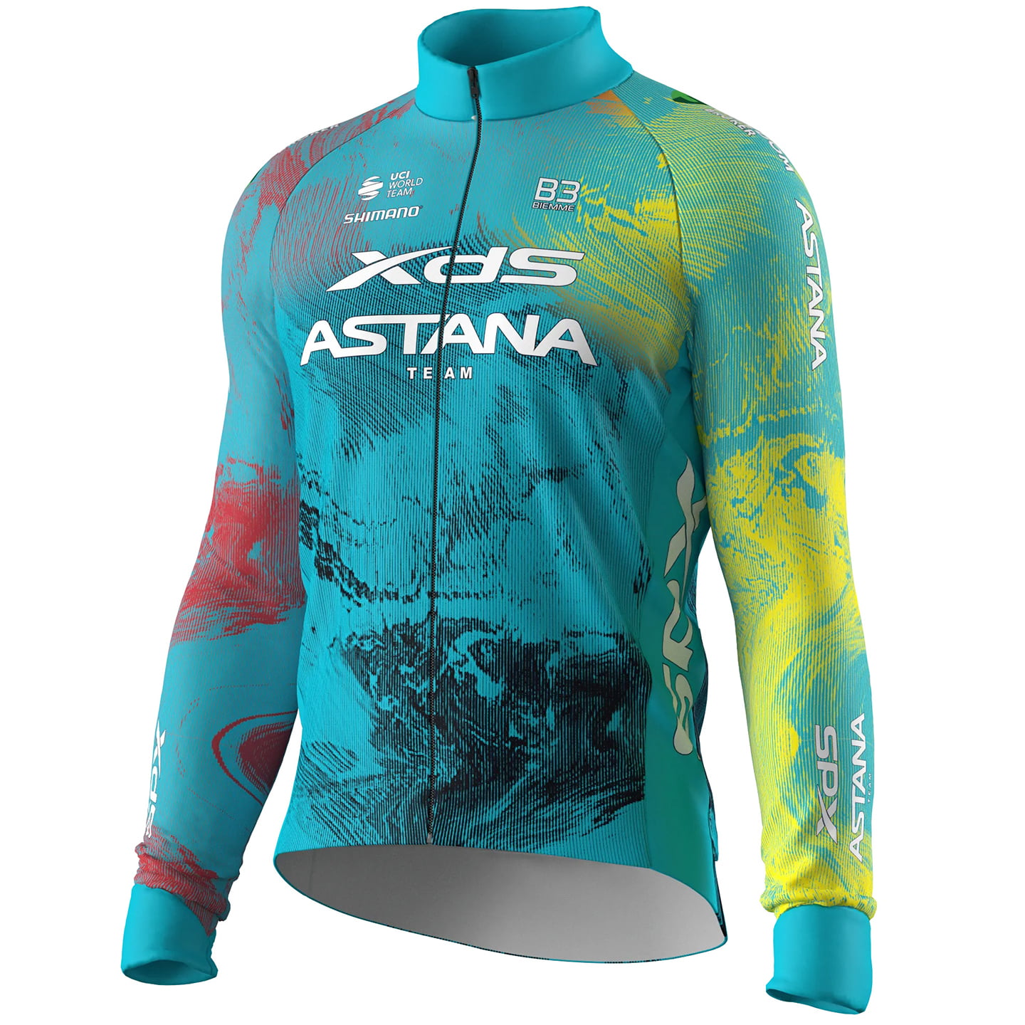 XDS ASTANA TEAM Winterjack 2025 Thermojack, voor heren, Maat 2XL, Racefiets