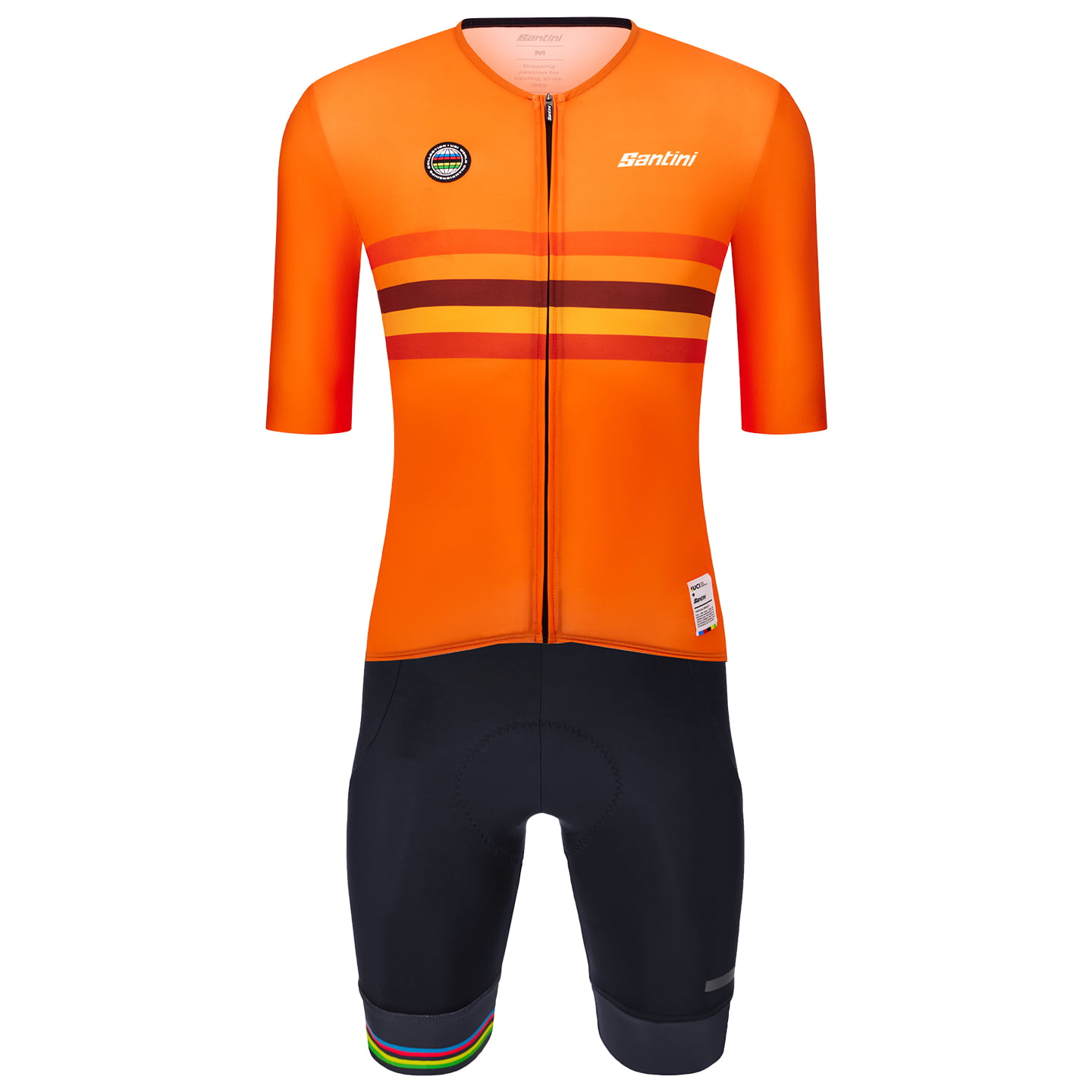 UCI WORLD CHAMPION Nations Line Set (fietsshirt + fietsbroek) set (2 artikelen),