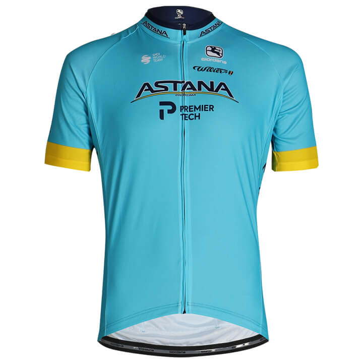 ASTANA PRO TEAM 2020 fietsshirt met korte mouwen, voor heren, Maat 3XL, Wielren