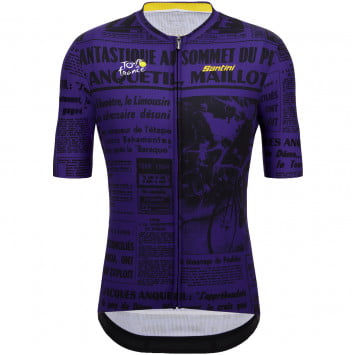 Maglia manica corta TOUR DE FRANCE Puy de Dôme 2023 SANTINI Maglia manica corta TOUR DE FRANCE Puy de Dôme 2023
