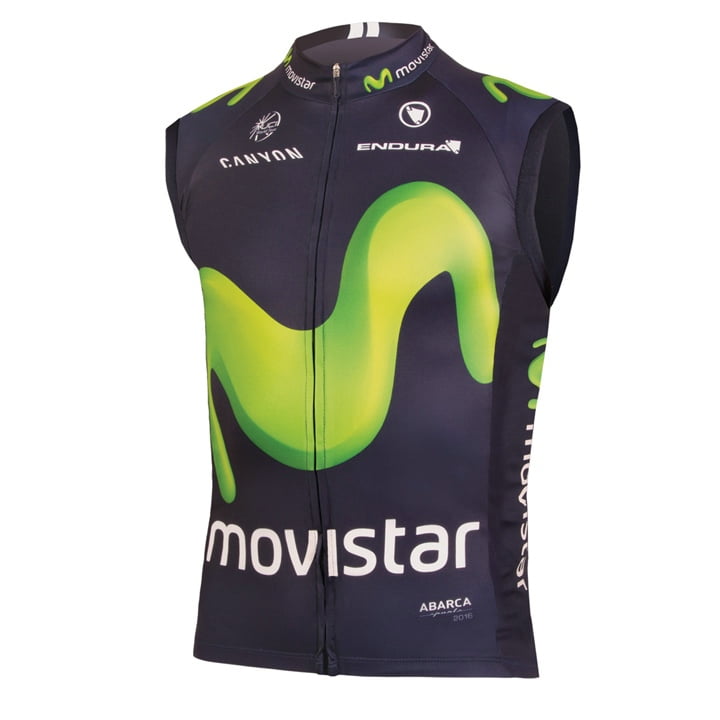 MOVISTAR TEAM 2016 windvest, voor heren, Maat S, Fietsvest, Fietskleding