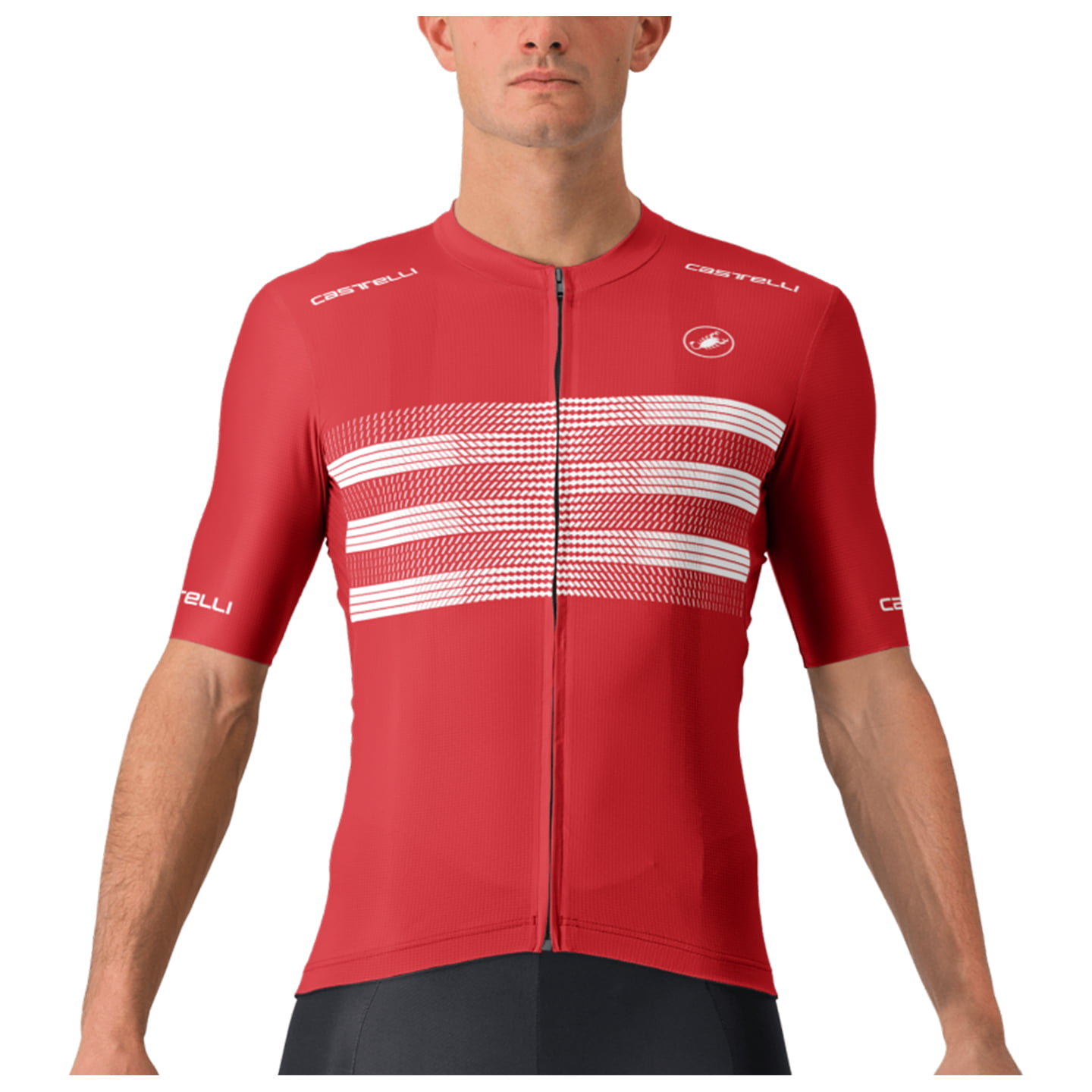CASTELLI trui korte mouw Country Collection Denemarken fietsshirt met korte