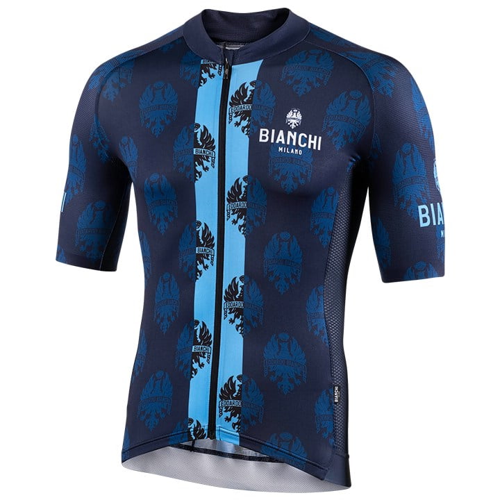 BIANCHI MILANO Roncaccio Short Sleeve Jersey Short Sleeve Jersey, for men, size S, Cycling jersey, Cycling clothing
