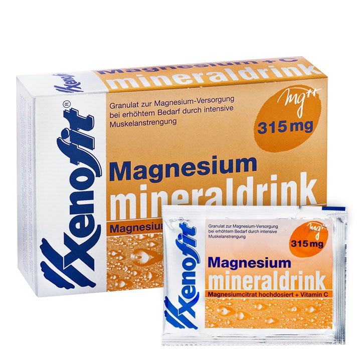 XENOFIT Magnesium + Vitamin C C Drink Powder Orange 20 bags, Power drink, Sports food