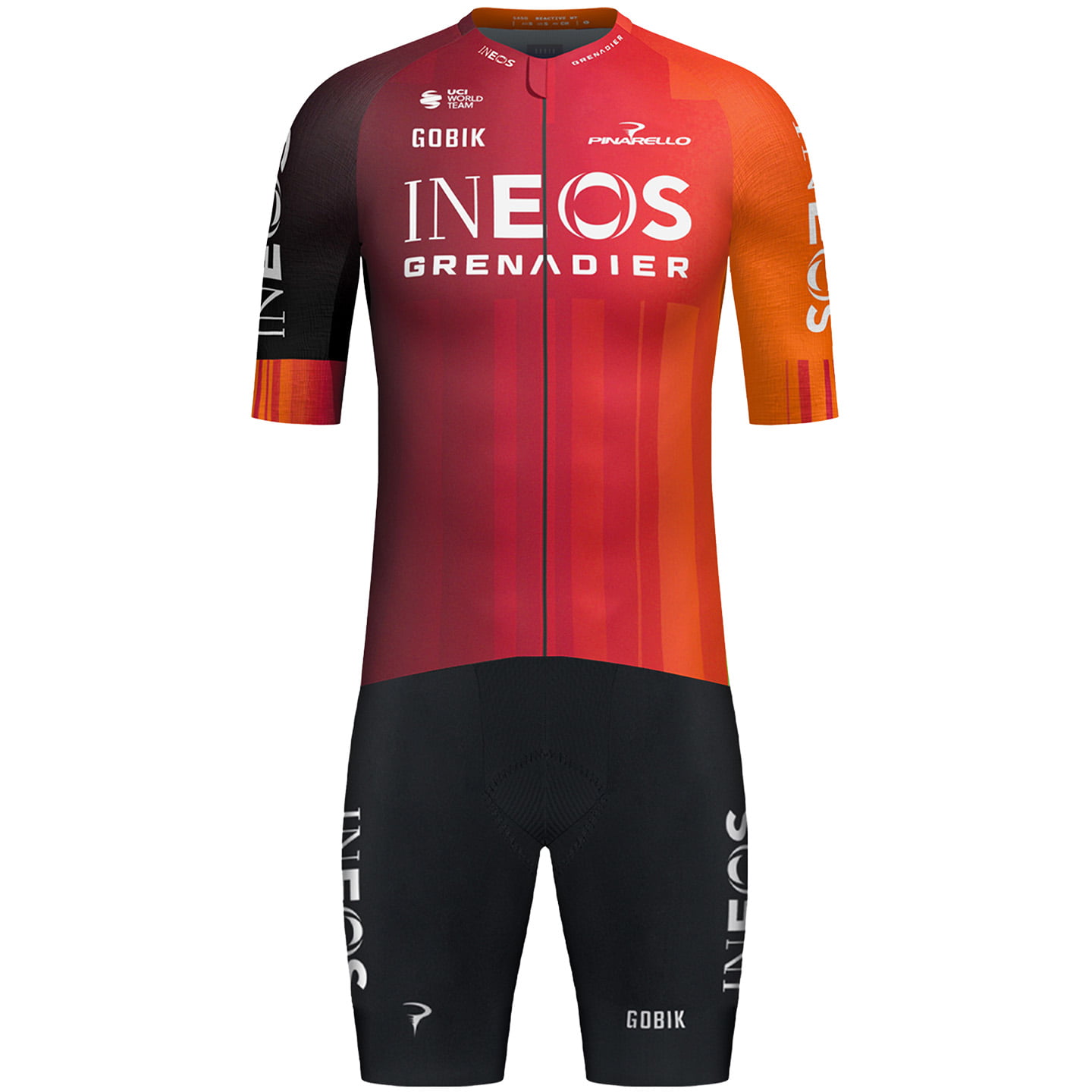 INEOS GRENADIERS Race 2025 Set (fietsshirt + fietsbroek) set (2 artikelen), voor