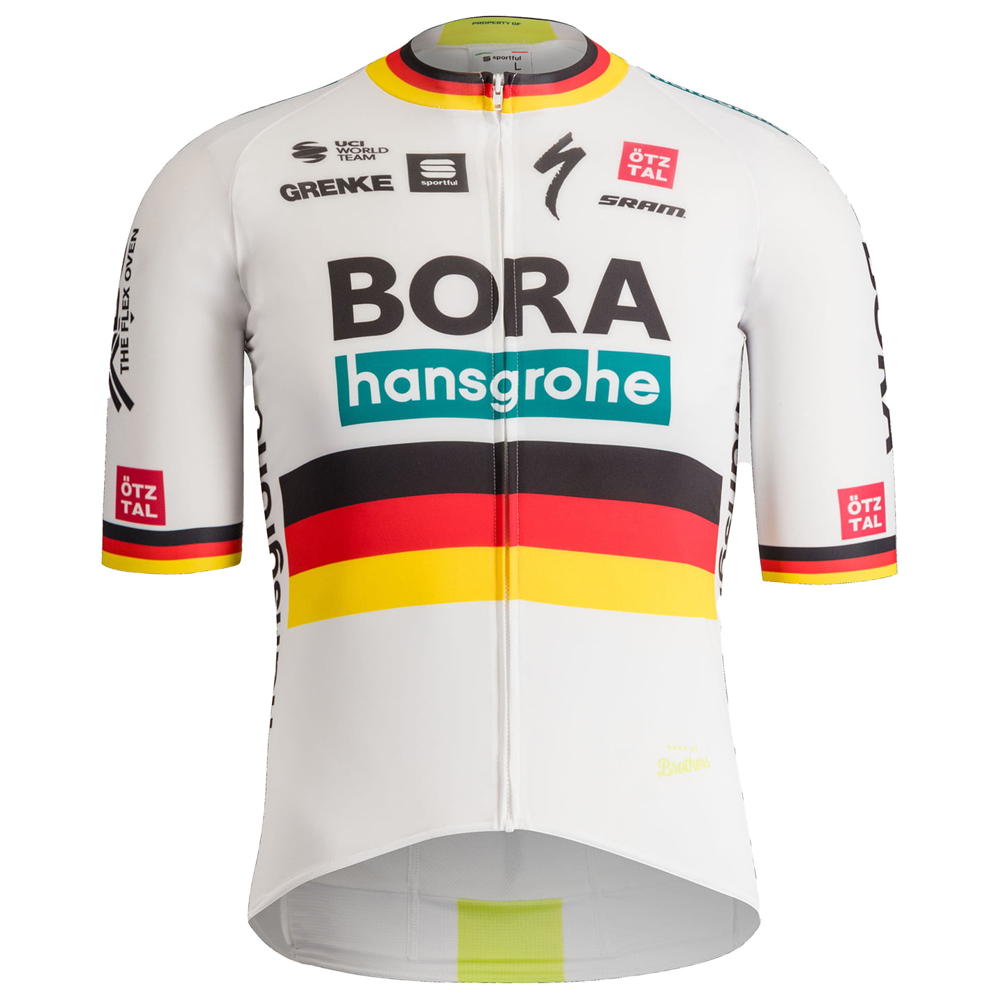 BORA-hansgrohe German Champion 2024 Short Sleeve Jersey, for men, size 2XL, Cycle shirt, Bike gear