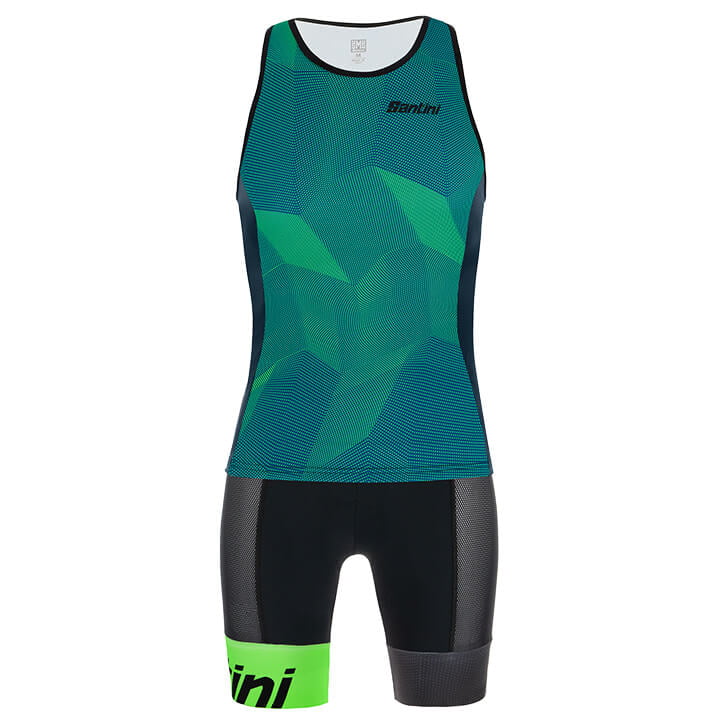 SANTINI Tri Imago Set (fietsshirt + fietsbroek) set (2 artikelen), voor heren