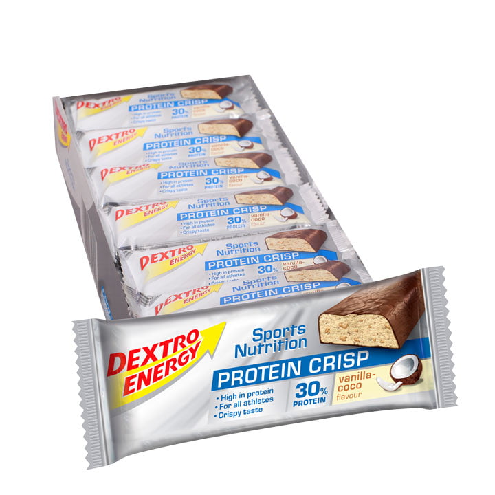 DEXTRO ENERGY Riegel Protein Crisp Vanilla-Cocos 24 repen/doos reep, Energierepe