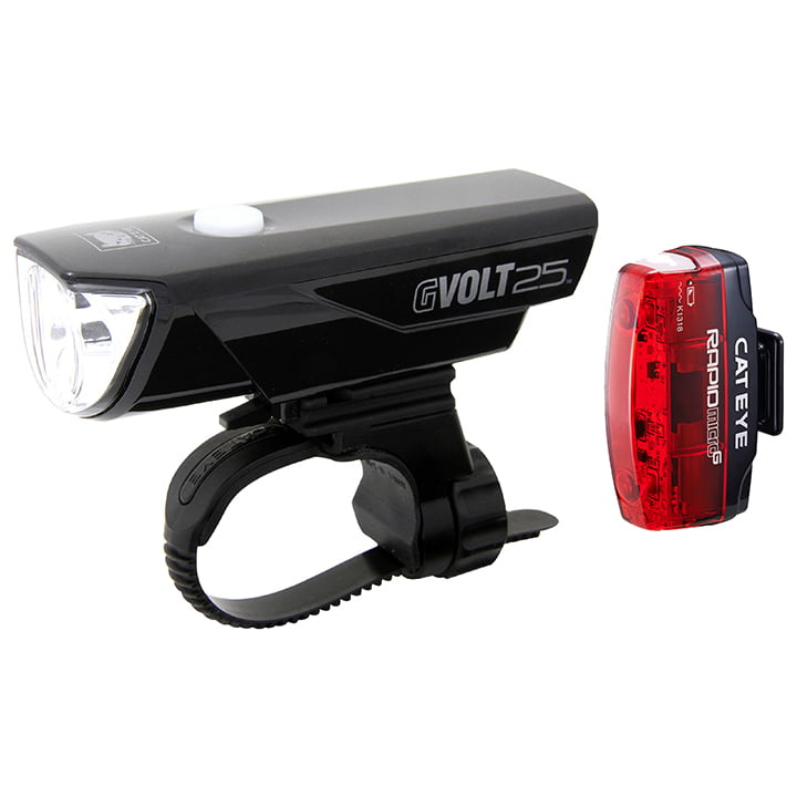 CATEYE Set of Lights GVolt25 + Micro G, Bicycle light, Bike accessories