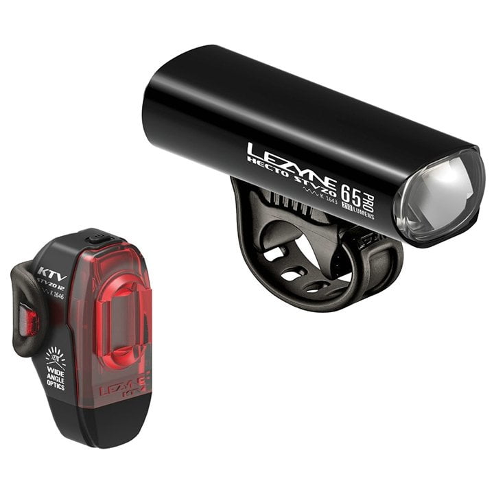 LEZYNE Hecto Pro 65 + KTV Set of Lights, Bicycle light, Bike accessories