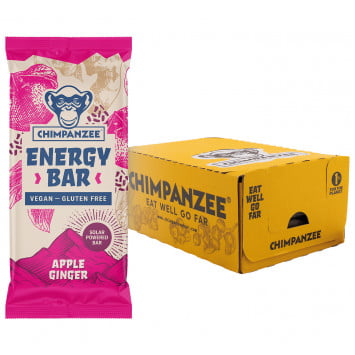 Barrita energética de manzana y jengibre 15 uds./caja CHIMPANZEE Barrita energética de manzana y jengibre 15 uds./caja