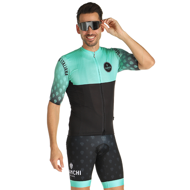 BIANCHI MILANO Tirano Set (fietsshirt + fietsbroek) set (2 artikelen), voor here