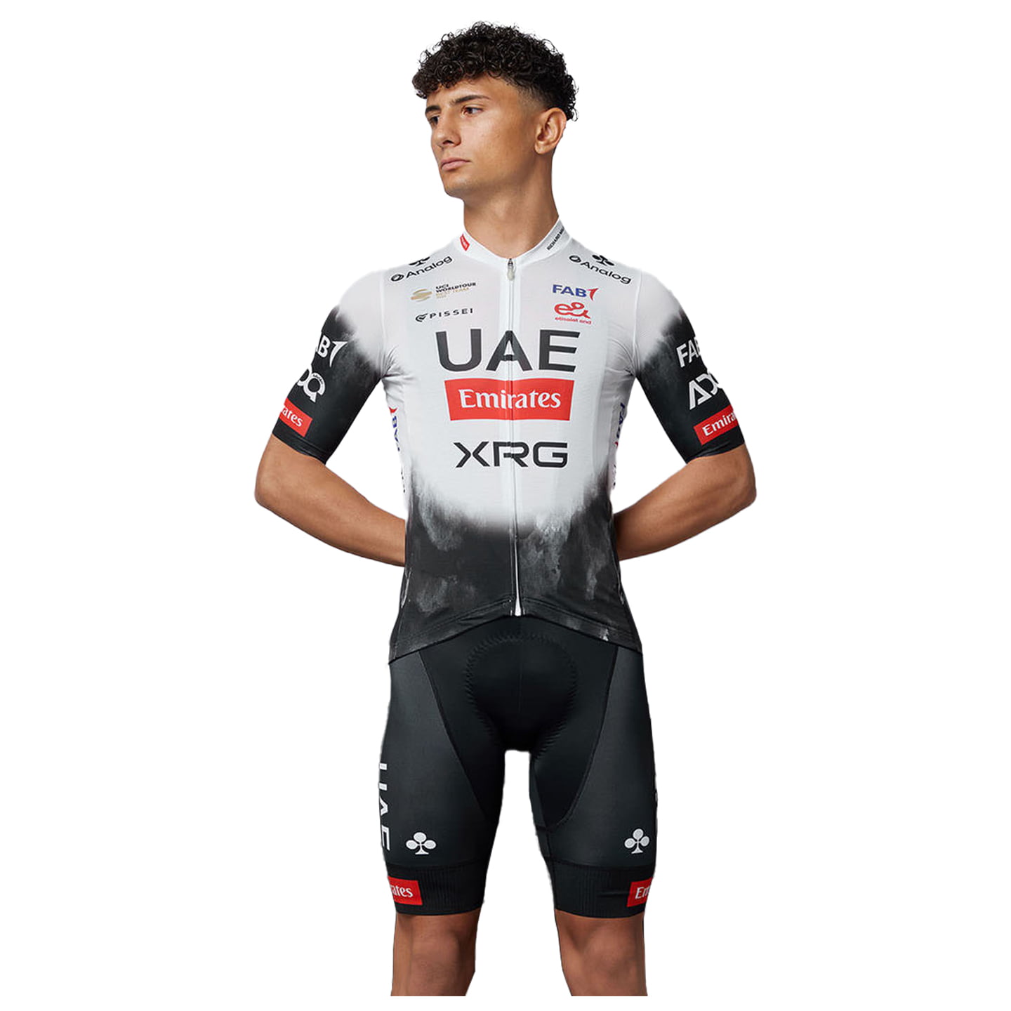 UAE Team Emirates-XRG 2025 Set (fietsshirt + fietsbroek) set (2 artikelen), voor