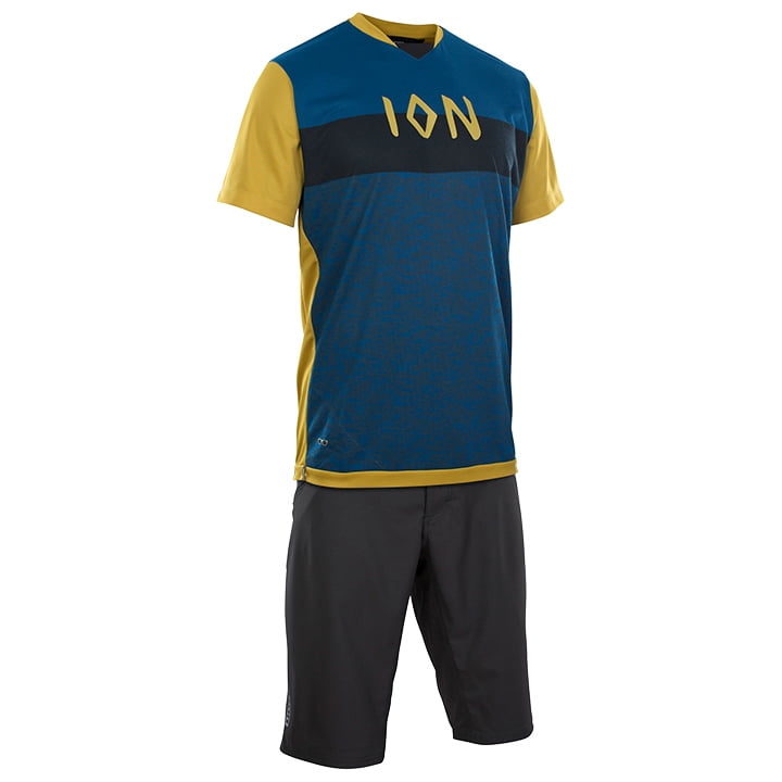 ION Scrub AMP Set (fietsshirt + fietsbroek) set (2 artikelen), voor heren