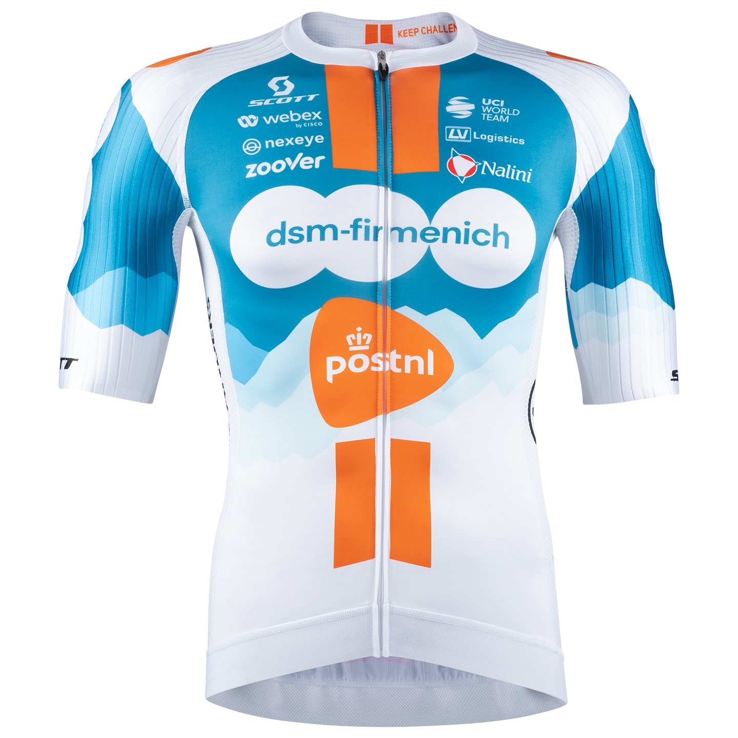 TEAM dsm-firmenich-PostNL Race 2024 Short Sleeve Jersey, for men, size 2XL, Cycle shirt, Bike gear