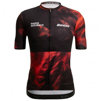 Maglia manica corta SANTINI Paris-Roubaix Enfer du Nord 2023 SANTINI Maglia manica corta SANTINI Paris-Roubaix Enfer du Nord 2023