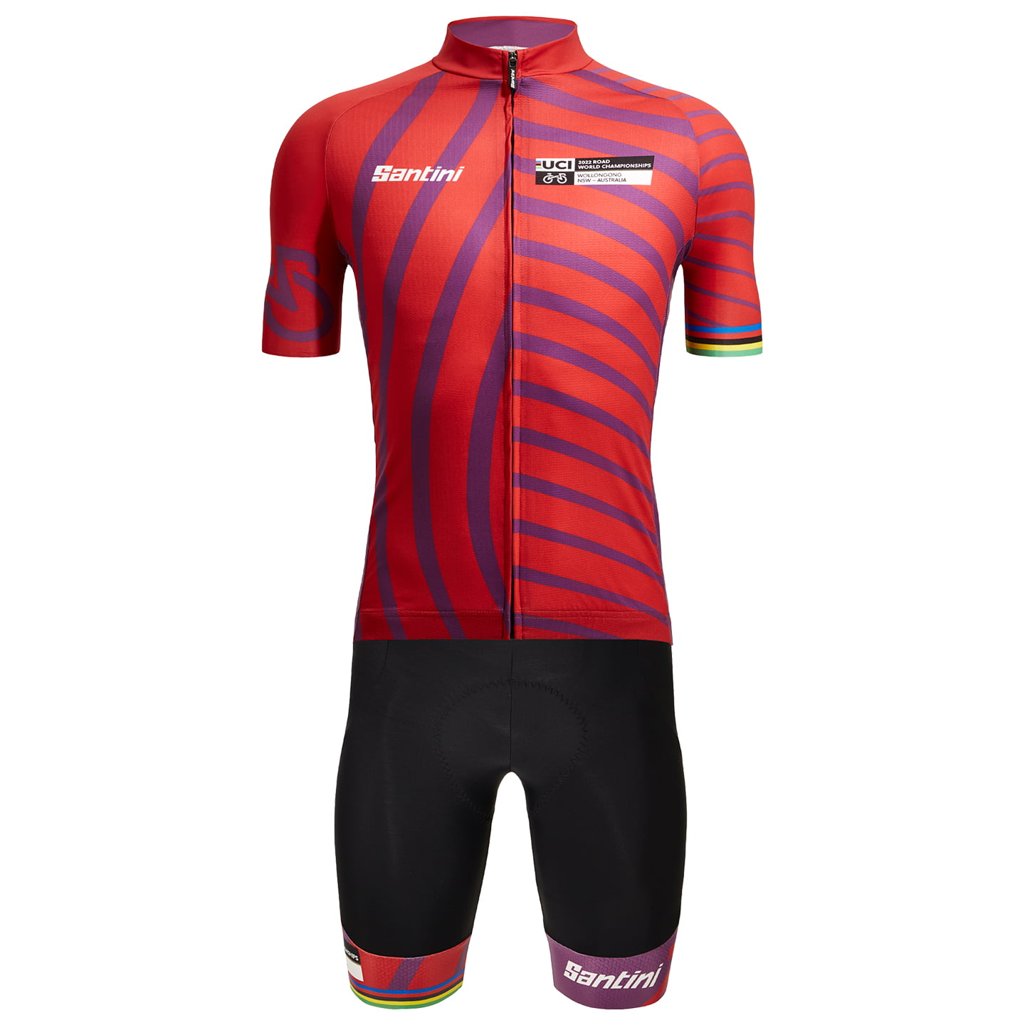 UCI WORLD CHAMP. WOLLONGONG 2022 Set (cycling jersey + cycling shorts), for men, Cycling clothing