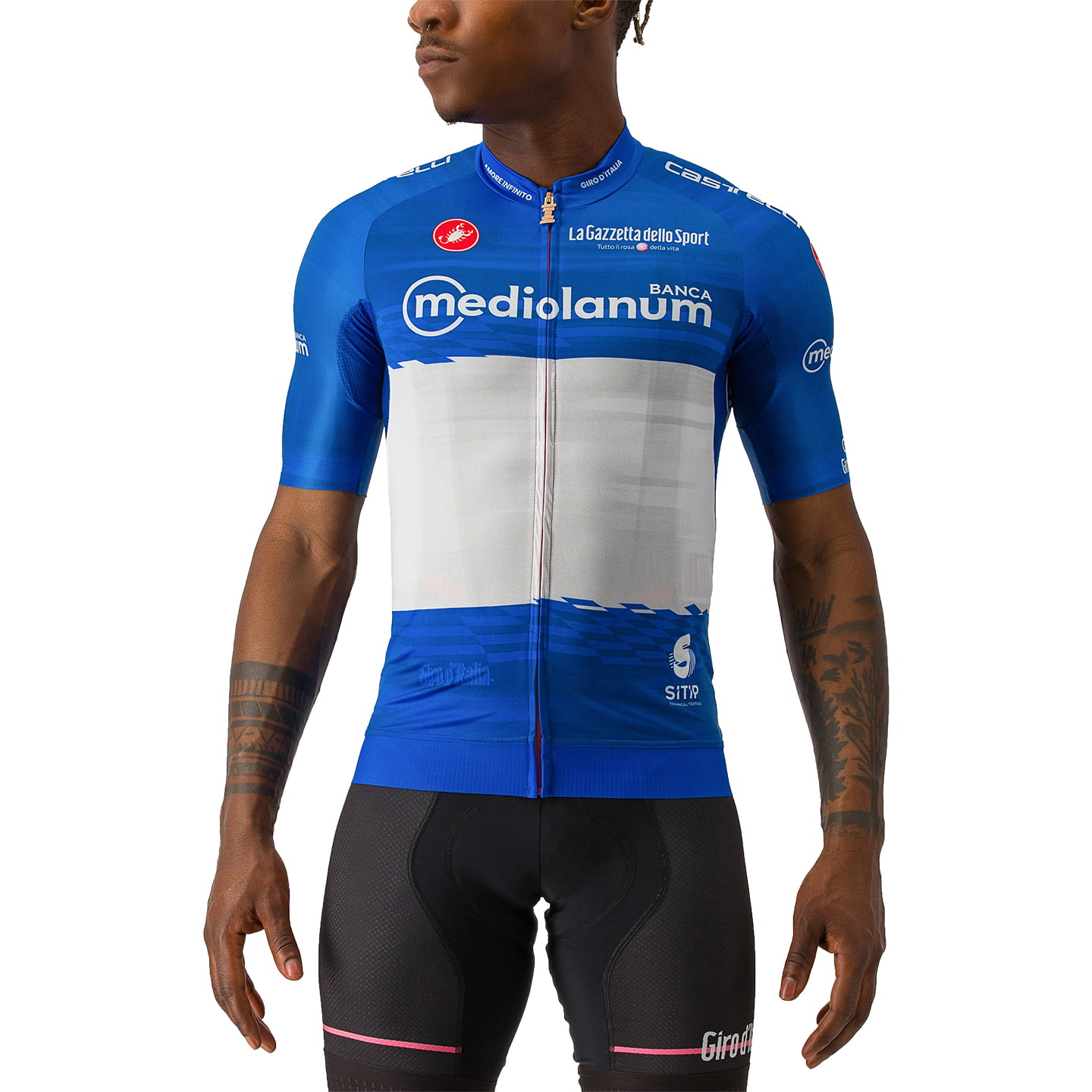 GIRO D’ITALIA Short Sleeve Race Jersey Maglia Azzurra 2023 Short Sleeve Jersey, for men, size XL, Bike Jersey, Cycle gear