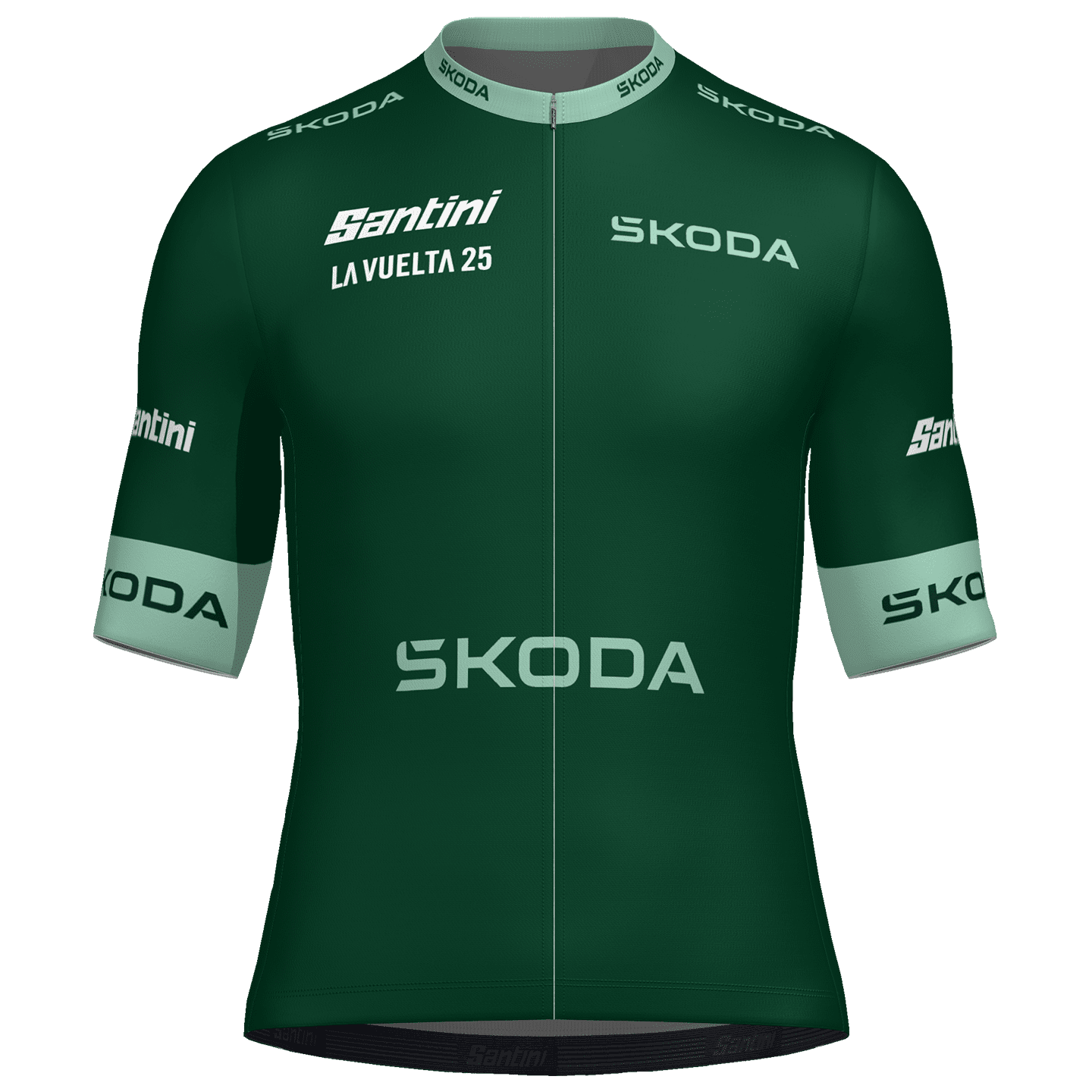 LA VUELTA Groene trui 2025 fietsshirt met korte mouwen, voor heren, Maat 2XL,