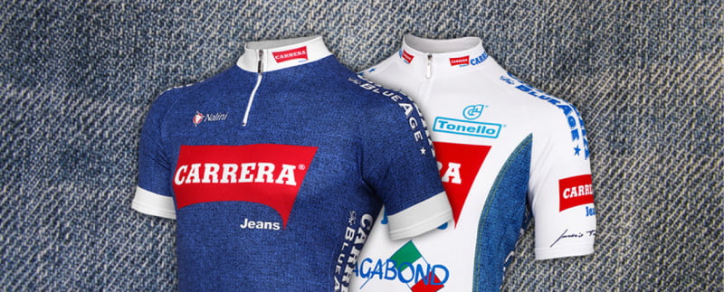 Mens Team Retro Carrera Cycling Jerseys Short Sleeve
