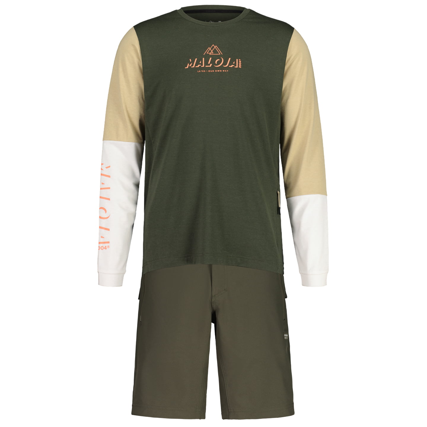 MALOJA HaunoldM. Set (fietsshirt + fietsbroek) set (2 artikelen), voor heren