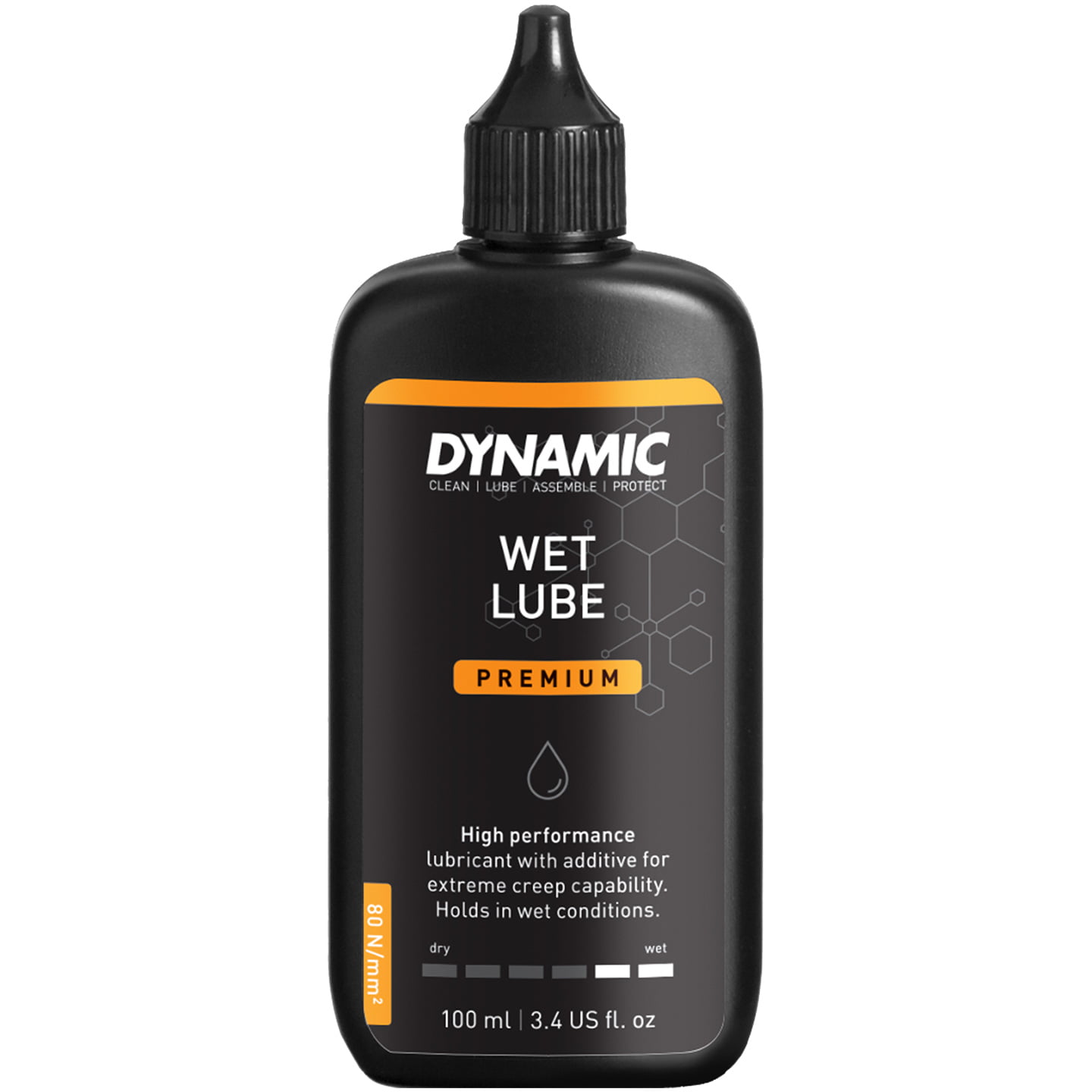 DYNAMIC Wet Lube 100ml Bottle Chain Lube, Bike accessories