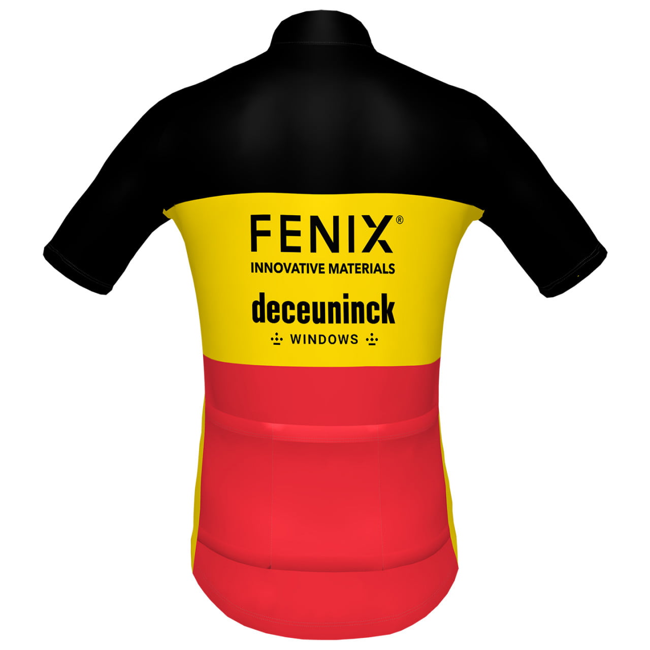 FENIX-DECEUNINCK fietsshirt met korte mouwen Belgische kampioen 2023