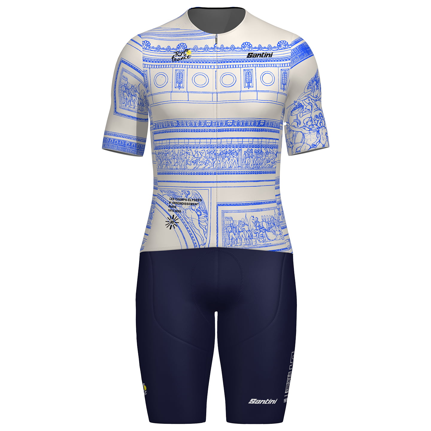 TOUR DE FRANCE Arc de Triomphe 2025 Set (fietsshirt + fietsbroek) set (2