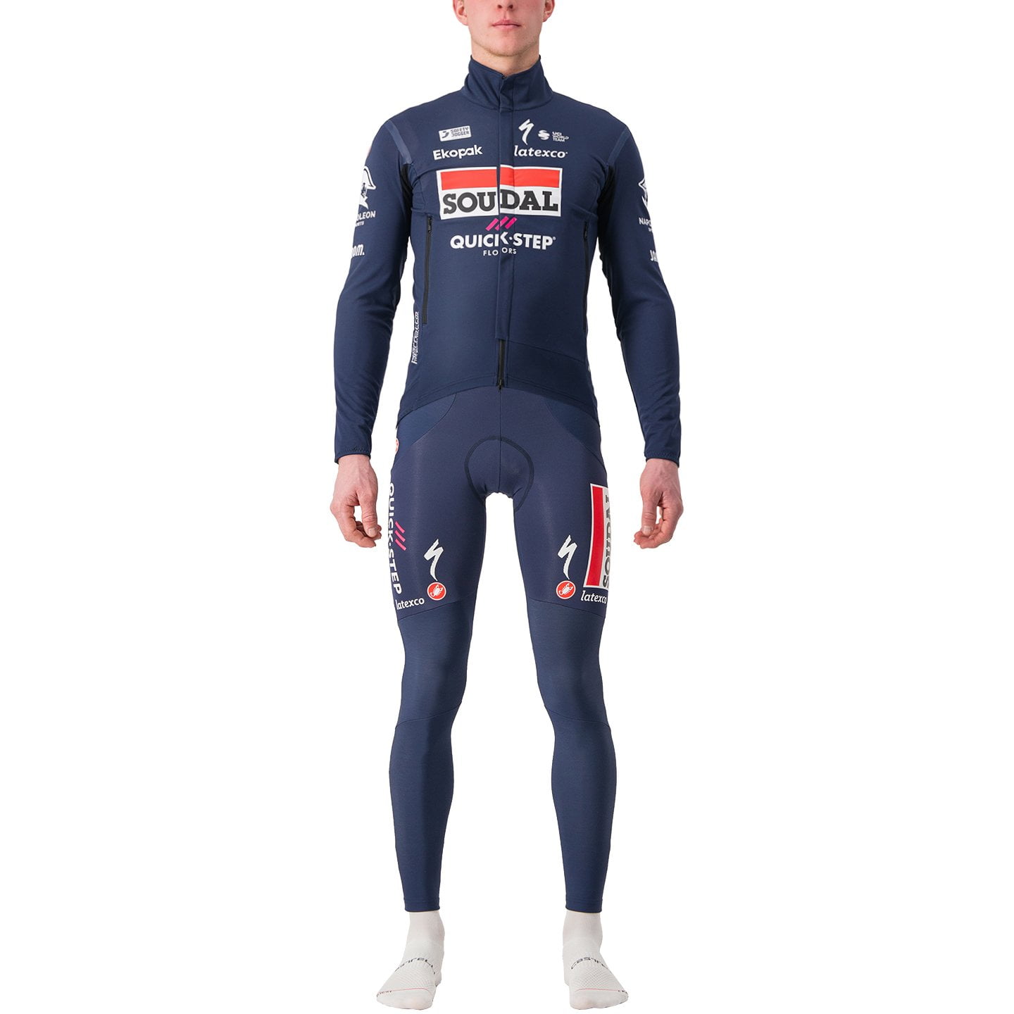 SOUDAL QUICK-STEP Perfetto RoS 2 23 Set (winter jacket + cycling tights) Set (2 pieces), for men